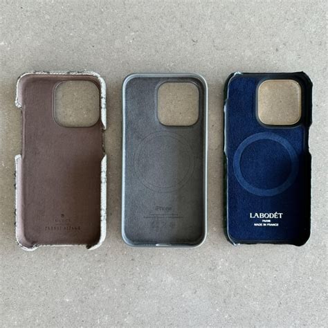 gucci case iphone leather rewies pictures|Assessment of three cases for iphone 15 pro: Apple, Gucci, Labodét.